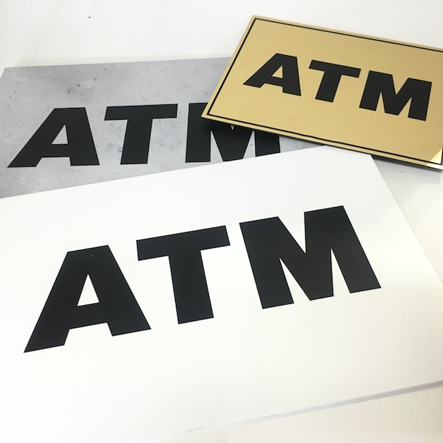 BANKING, Signage - Assorted ATM 